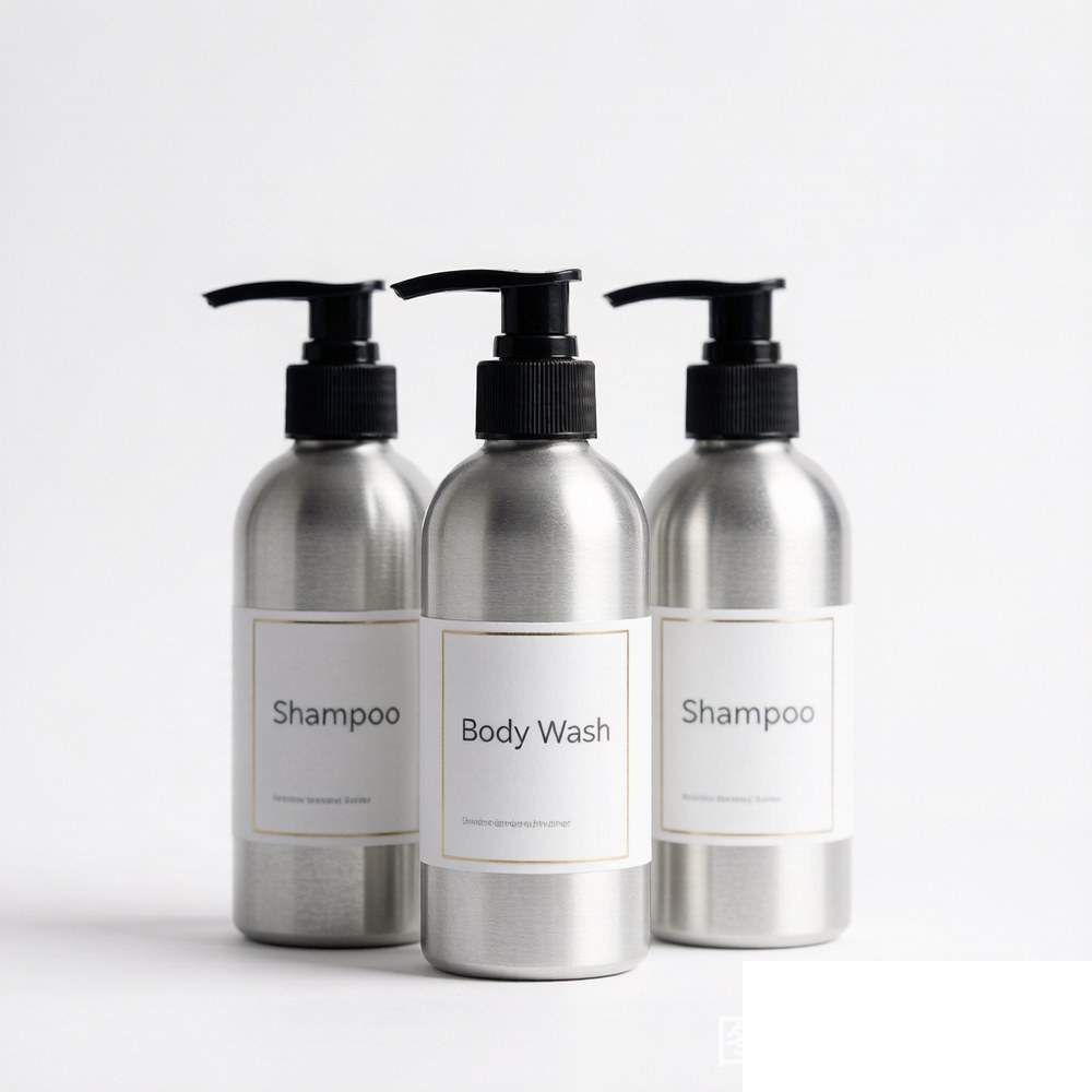 Aluminum Bottle Hotel Amenities Set