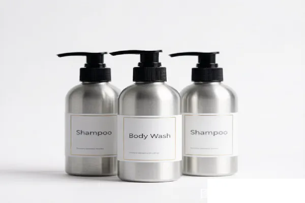 Aluminum Bottle Hotel Amenities Set